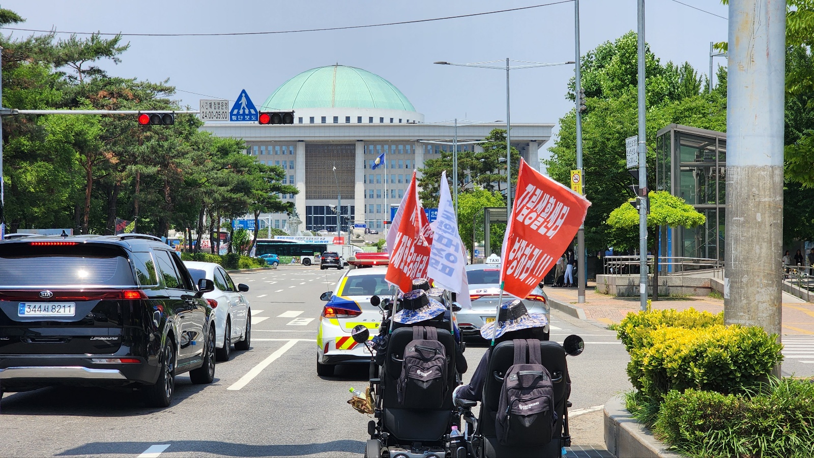 기초생활보장법 개정촉구 전동휠체어 국토종단 관련 사진 35