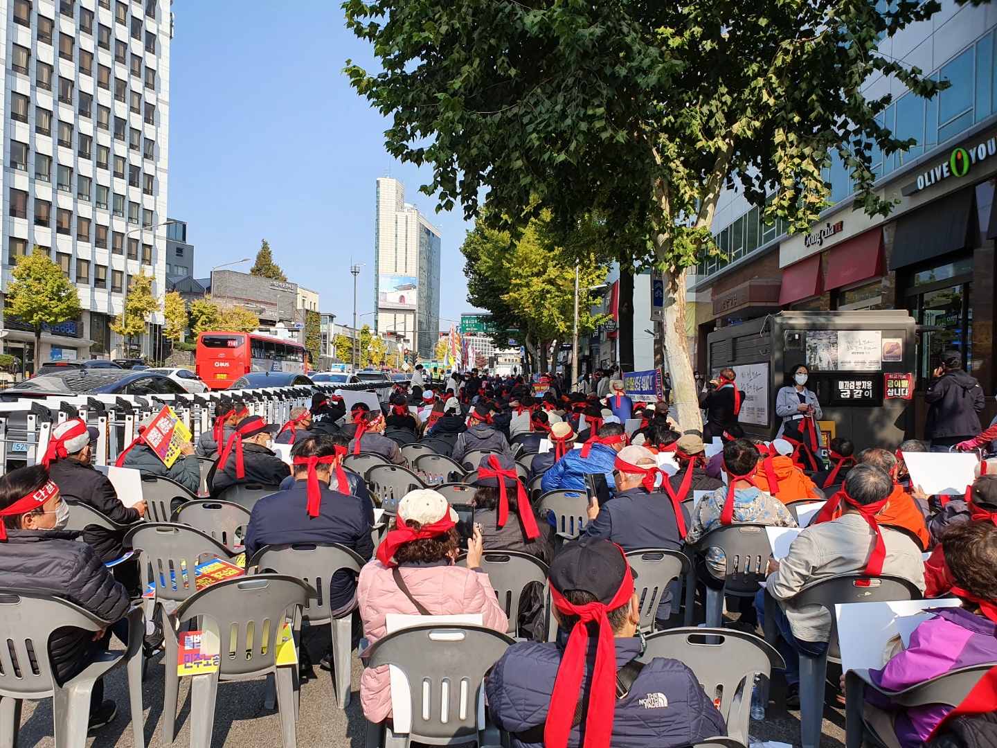 민주노총 건설노조 불법행위규탄 및 장애인 노동권 쟁취 결의대회 (16장) 관련 사진 4